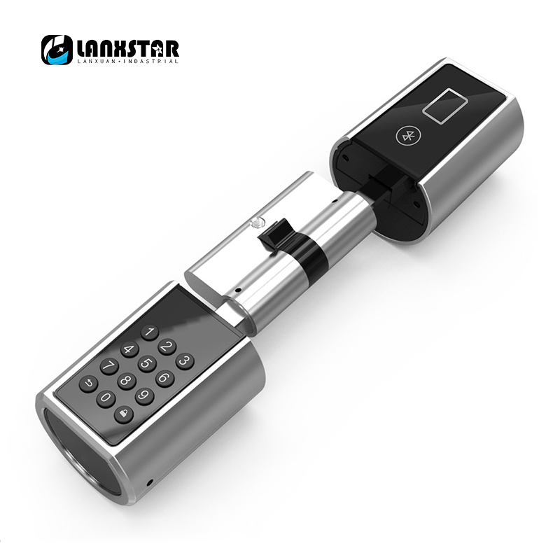 LANXSTAR Лозинка Smart Заклучување Цилиндри Дома Keyless Електронски Кодот за Јадрото со Bluetooth Мобилен Стан Мулти-функција