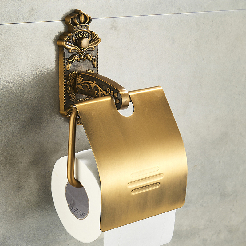 Ноктите за Слободни Бања тоалетна Хартија Носители Месинг Бања Ѕид се Тркалаат Ткиво Управување со Ролна хартија носителот