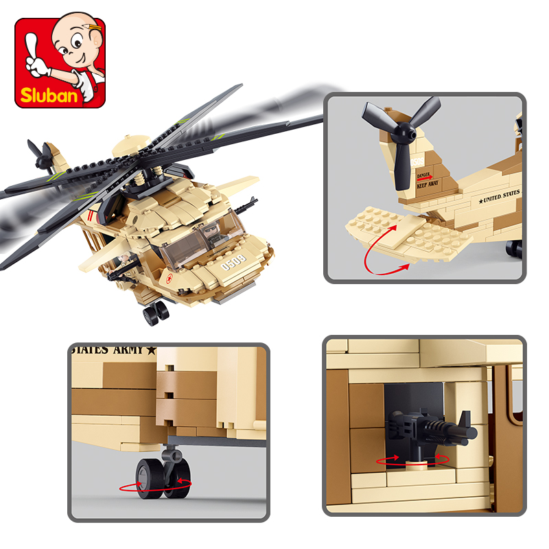 S Модел Компатибилен со Лего B0509 439pcs Хеликоптер Модели Градежни Колекции Блокови Играчки Хоби Хоби За Момчиња и