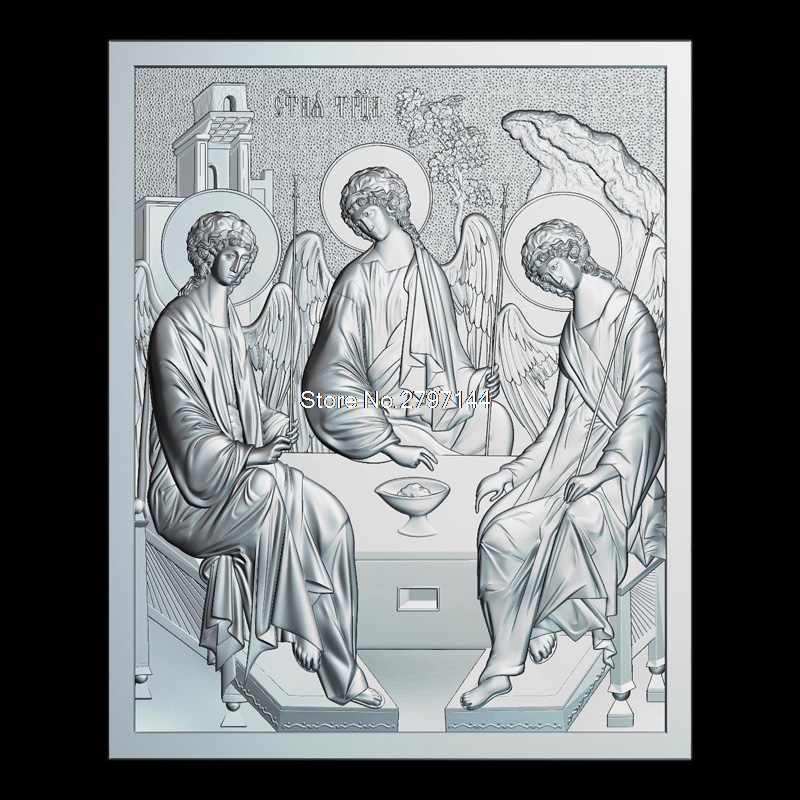 Ден на Светиот Trinity_Pentecost 3D модел олеснување слика STL формат Религија 3d модел помош за cnc во STL формат на