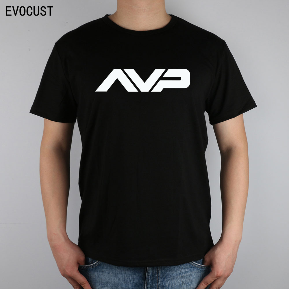 туѓо еволуција Alien Vs Predator Стрип Уметноста AVP комисија Т-маица Врвот Lycra Памук Мажите Т кошула