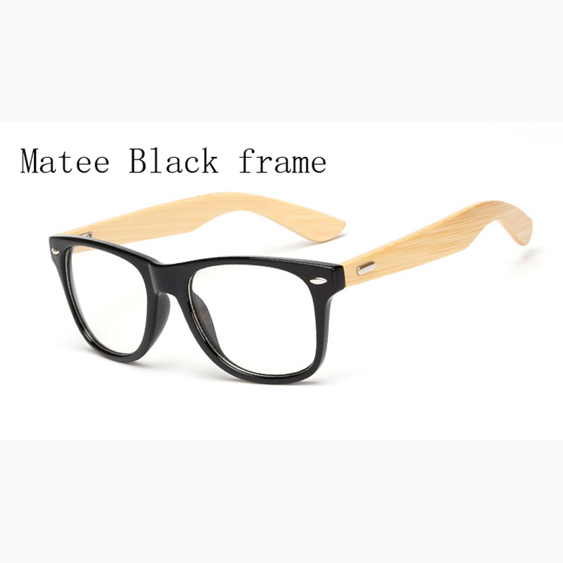 Ретро класичен Леќа Nerd дрво Очила во рамки Моден бренд дизајнер Мажи Жени Наочари Оптички Eyewear очила за жени мажи