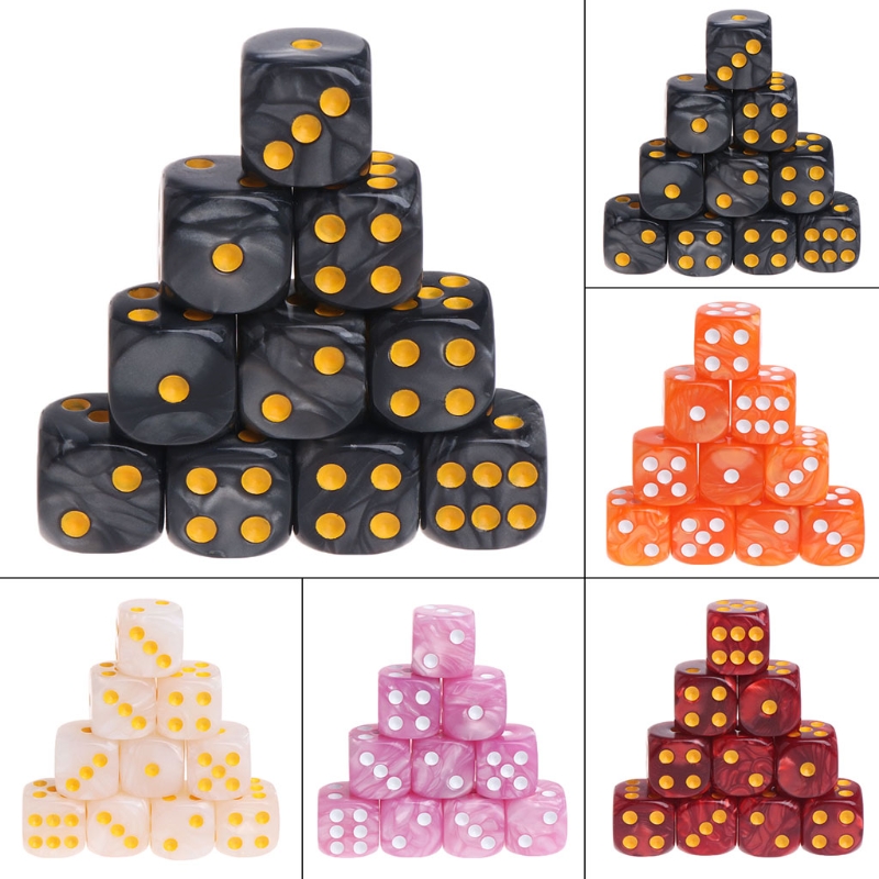 10Pcs/Set Акрилик Polyhedral Коцки За TRPG Игра на Табла Занданите И Џинови