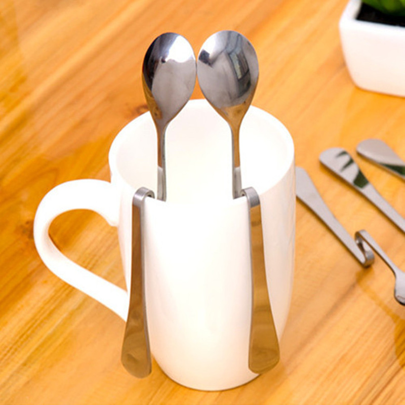 Креативни Нерѓосувачки челик лажичка кафе Леќата ladle Лажици извртување виси првенство лажичка за пиење Кујнски прибор