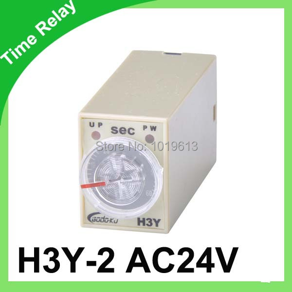 10pc/ многу AC 24V H3Y-2 Одложување Тајмер Реле 0-60 Вториот оригинални