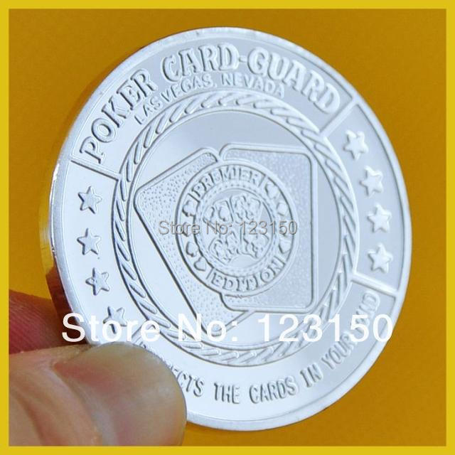 АЈ-038 Картичка Заштитник, Texas Holdem Додатоци, Ројал Флеш (Сребрена Боја)