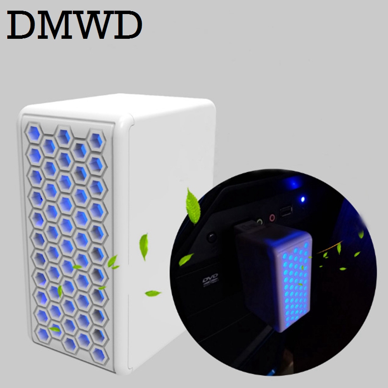 DMWD Прочистувач на Воздух Негативни железо Генератор Ionizer Sterilizer Преносни USB мини кислород бар Отстрани Формалдехид