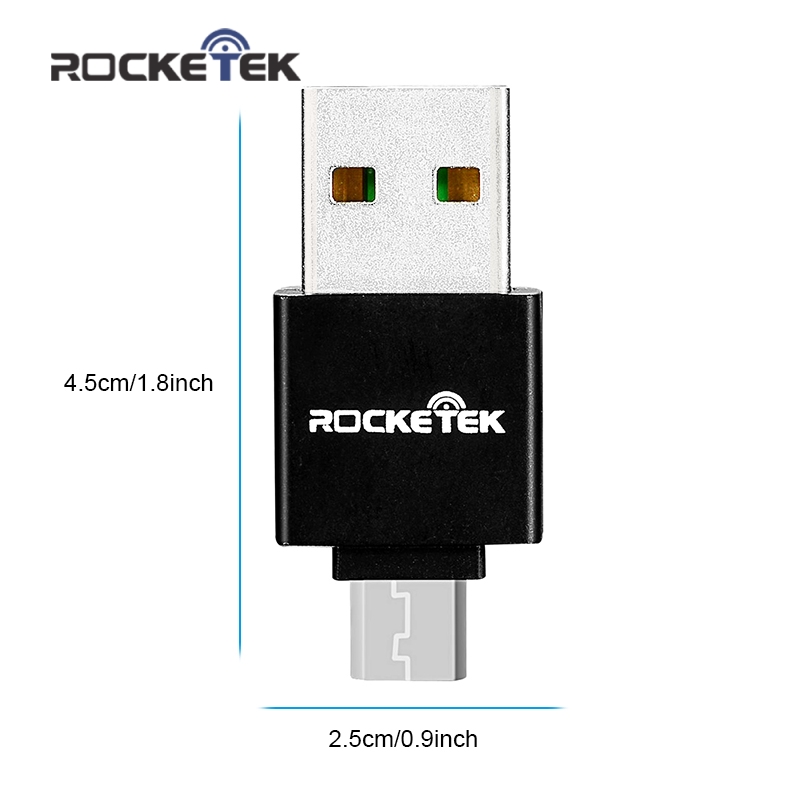 Rocketek висок квалитет OTG Микро USB 3.0 читач на картички Адаптер ТФ, Micro SD, SDXC Супер Висока Брзина на Пренос