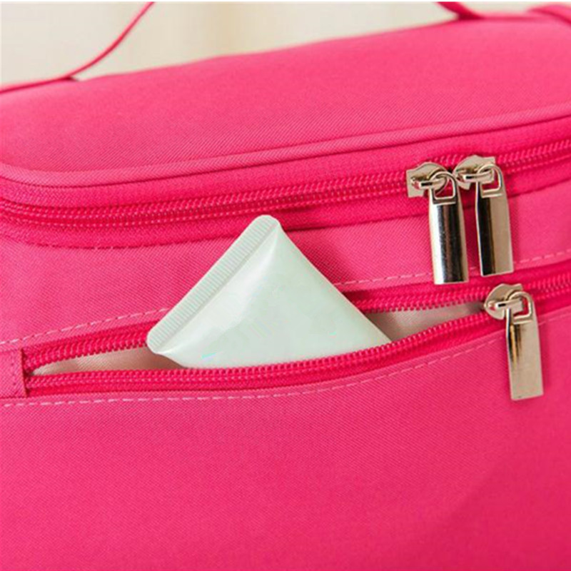 Моден Едноставна Голем Капацитет За Патување Се Мијат Торба Виси Водоотпорен Складирање Козметички Торба Чанта Патент