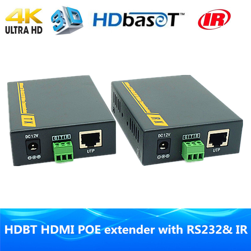 Висок квалитет на 4K 3D HDBaseT РОЕ extender 70m HDMI1.4v HDBT extender преку Ethernet RJ45 cat6 кабел со Двонасочно