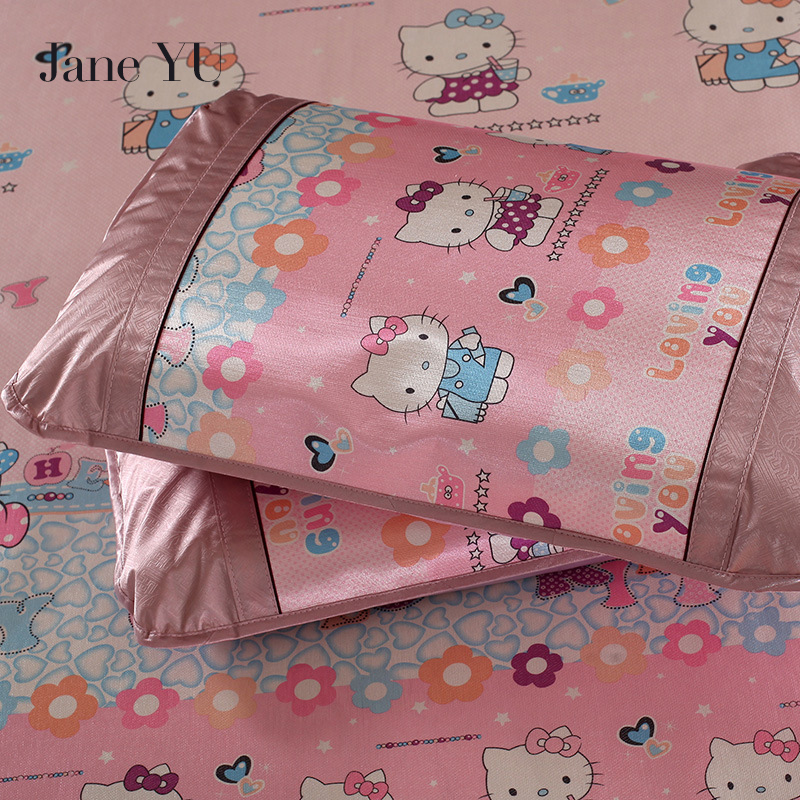 JaneYU 24 Бои Лето/Есен/Пролет мраз свила 2 парчиња навлаки Кул и убава ратан мат pillowcases ладење pillowcase