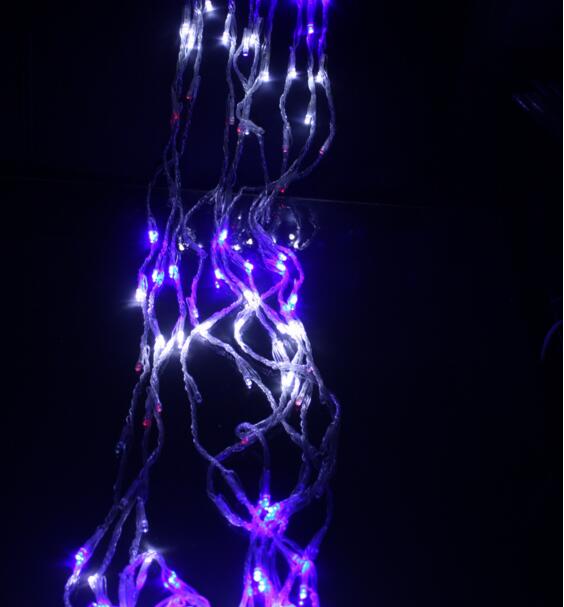 Нова Година Cristmas Светла LED Waterfull String светлина AC220V 3x3M LED Божиќ Garlands Декорација Luces де Navidad