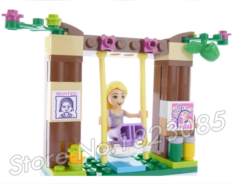 145pcs Бела 10564 Девојки Принцеза Пријатели Rapunzel е Најдобриот Ден Некогаш Пекарница DIY 3D Блокови Играчка Подарок