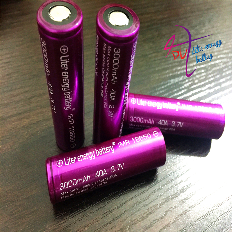 1pc Висок Квалитет Батерија 18650 Литар енергија на батеријата 3000mah 40a Li-Mn батеријата за Електронска Цигара кутија