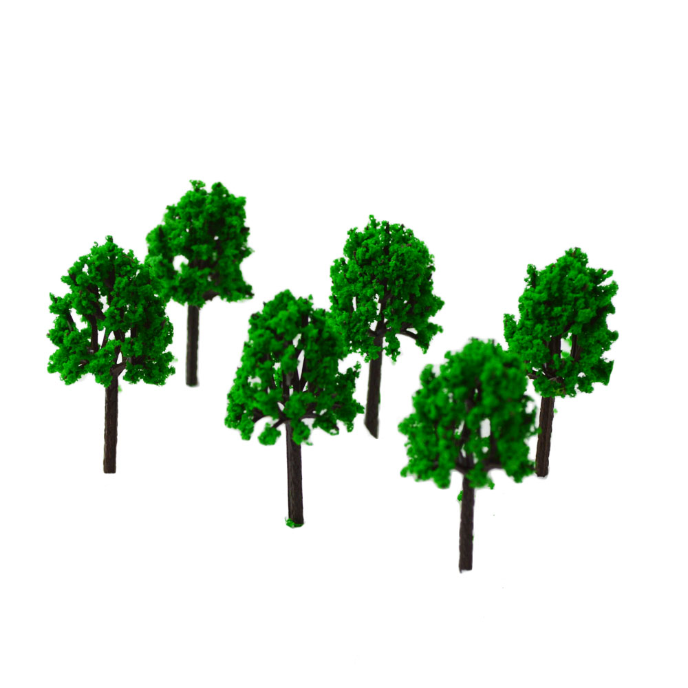 3CM зелена боја Железничката Изгледот на Архитектонски модел материјали за правење пластични скала модел дрво