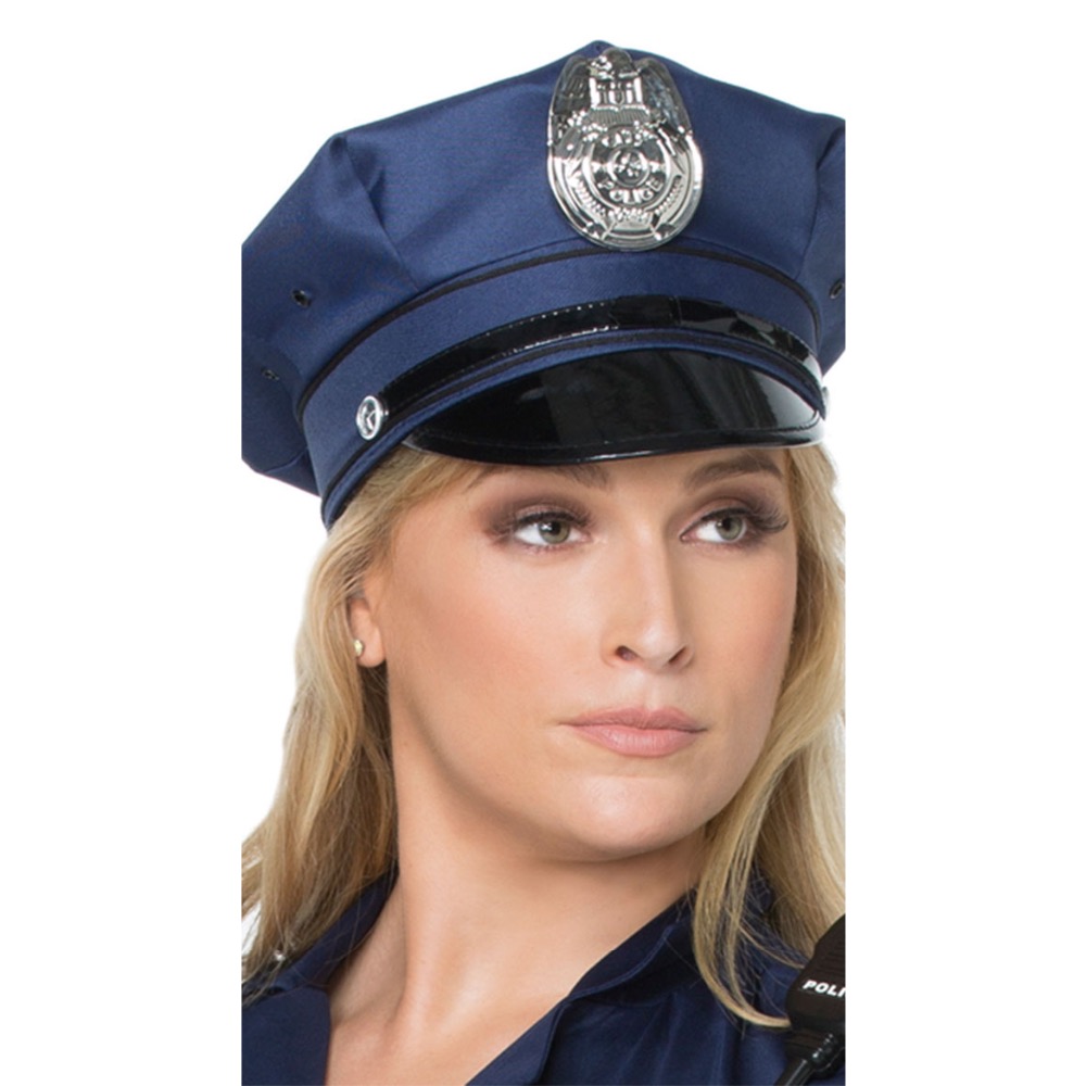Мажите и Жените Значка Octagonal Полицијата Шапка Црна Капетан Рамен Врвот Фаза Перформанси Воена Капи