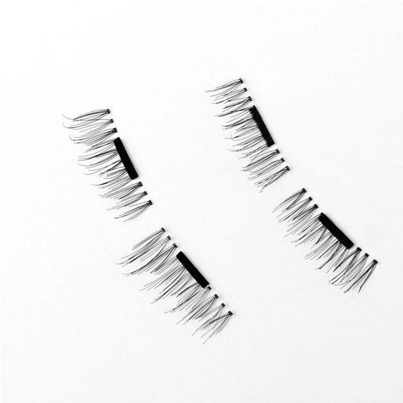 Супер мека свила вештачки магнет трепките жена шминка магнетни eyelash популарни 3d удари со камшик