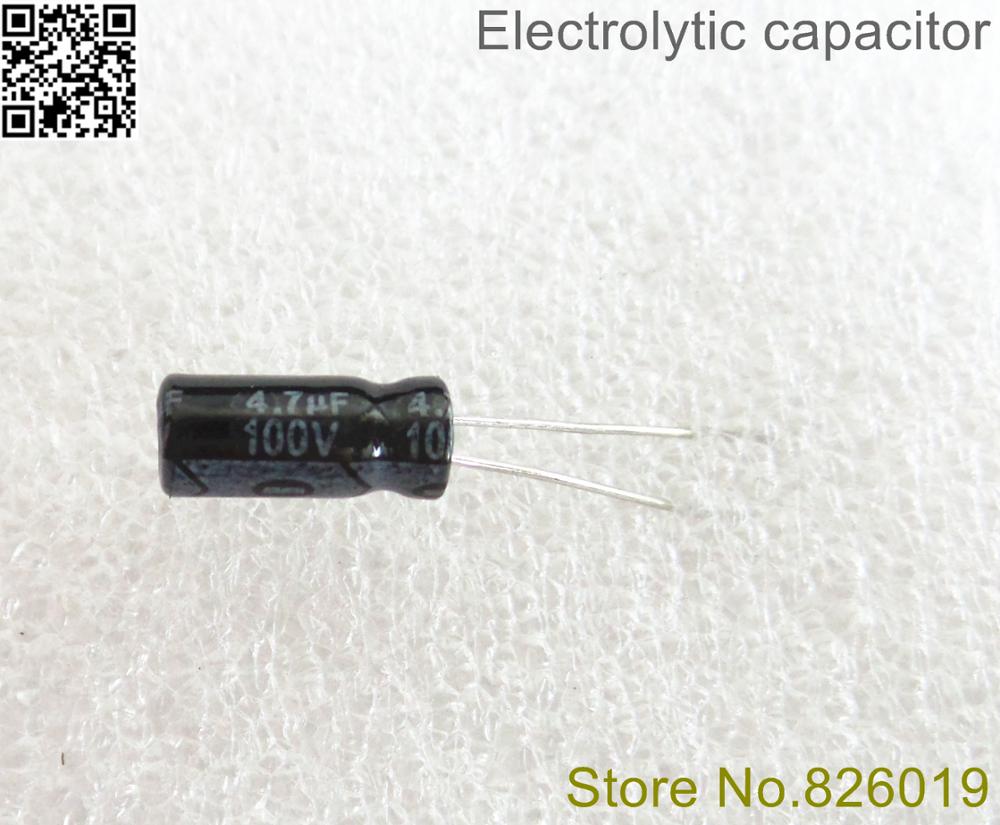 1000pcs/многу 100V 4.7 UF 5*11 20% РАДИЈАЛНА алуминиум electrolytic capacitor 4700nf