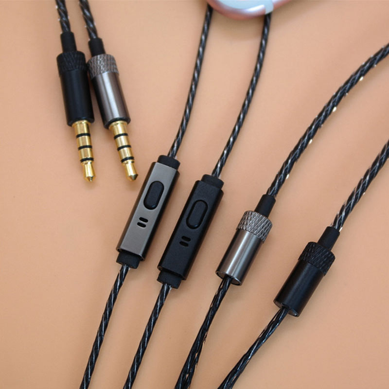 TRANSCTEGO Слушалка Аудио Кабел 3,5 мм Џек DIY со Микрофон Поправка Замена Слушалки кислород-free) бакарна слушалка кабли