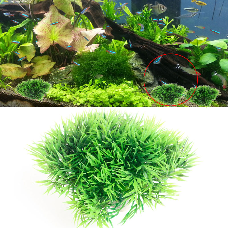 На Продажба Симулација Аквариум Растенија Украс Зелените Пластични Водни Растенија Риба Оркестарот На Резервоар