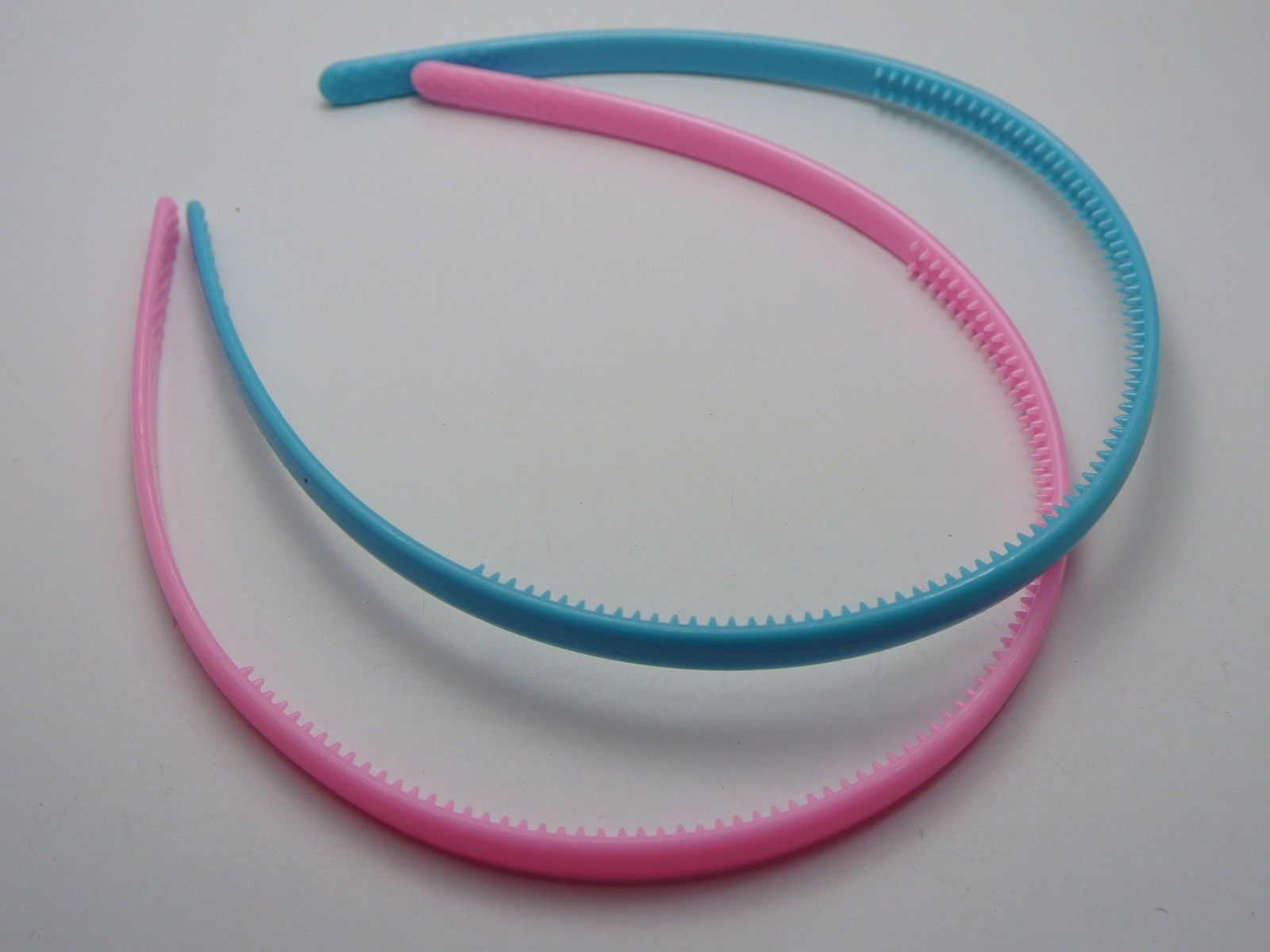 10 Мешани Bubblegum Боја Пластични Headband Коса Бенд 8мм Со Заби