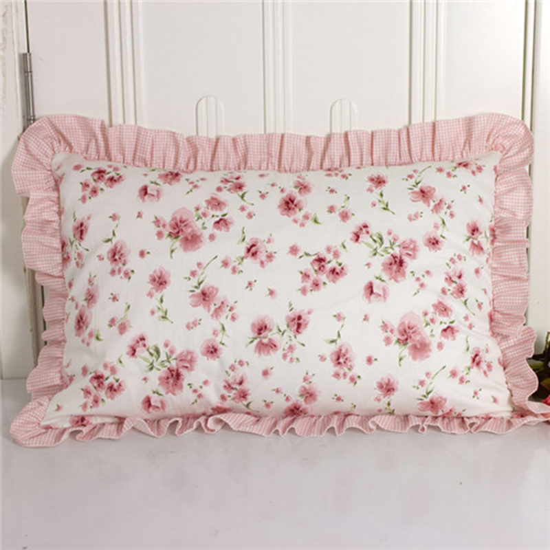 Нови принцеза pillowcase рачно изработени кавга навремено навлаки за текстил дома постелнина декоративни pillowcase пастирски
