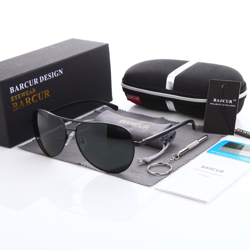 BARCUR Eyewear Додатоци за Мажи очила за сонце Машки Топли Зраци Авијација Машки Сонце Очила Поларизирани очила за сонце