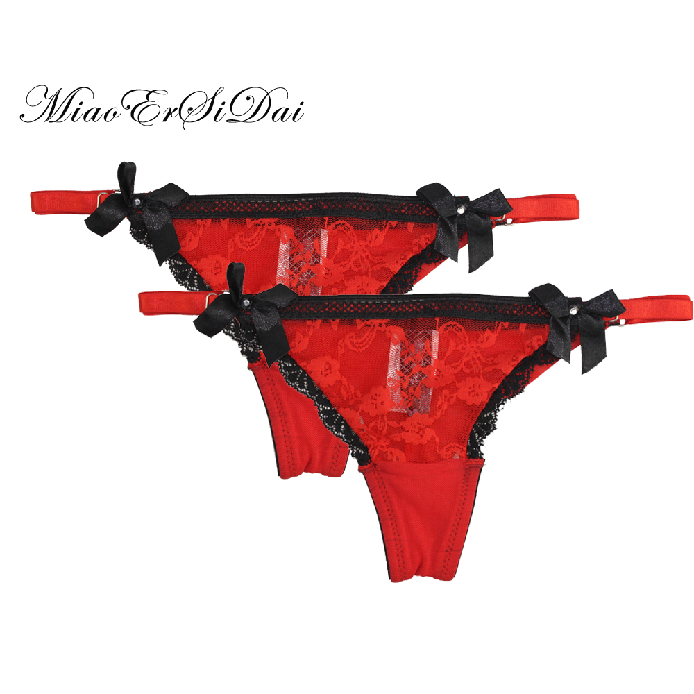 Жените гаќи Секси црвена чипка g-string жените string calcinhas underwear thongs жените ropa внатрешни работи mujer 2pecs/многу