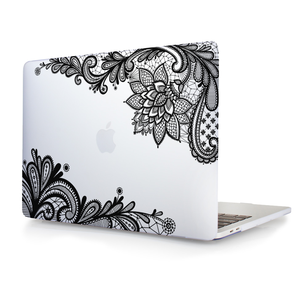 Прекрасна Чипка Дизајн Мат Лаптоп Покрива Случај За Новиот Macbook Pro 13 15 Година Модел:A1706 a1707 A1708 W/излез