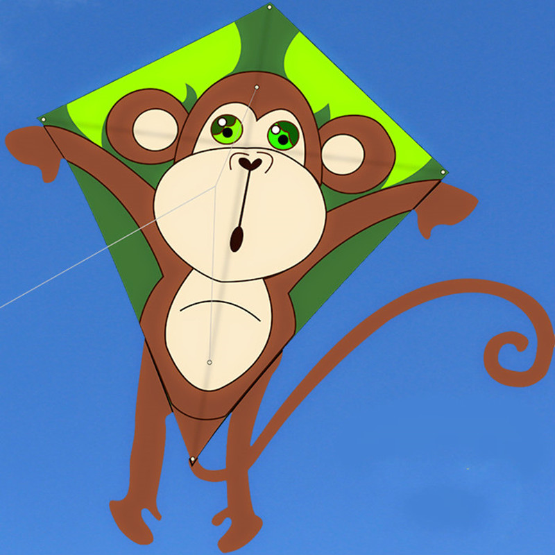70cm*70cm*95cm Симпатична Малку Мајмун Змејот Со 50 метри одбор Линија Лесно Да Лета на Отворено Играчка за Деца Змејот