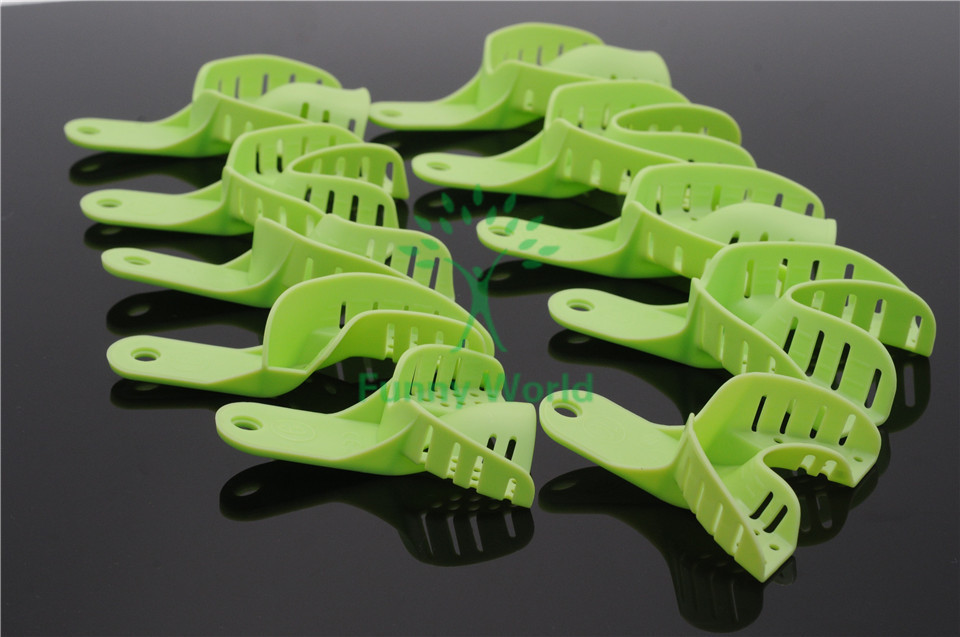 Стоматолог 50* Впечаток Коцки Autoclavable Пластични Зелена Централно Снабдување