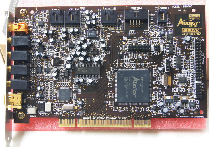 Оригиналниот расклопување,За Креативни Звук Blaster Audigy SB0090 PCI 5.1 Звучна Картичка, работи добро