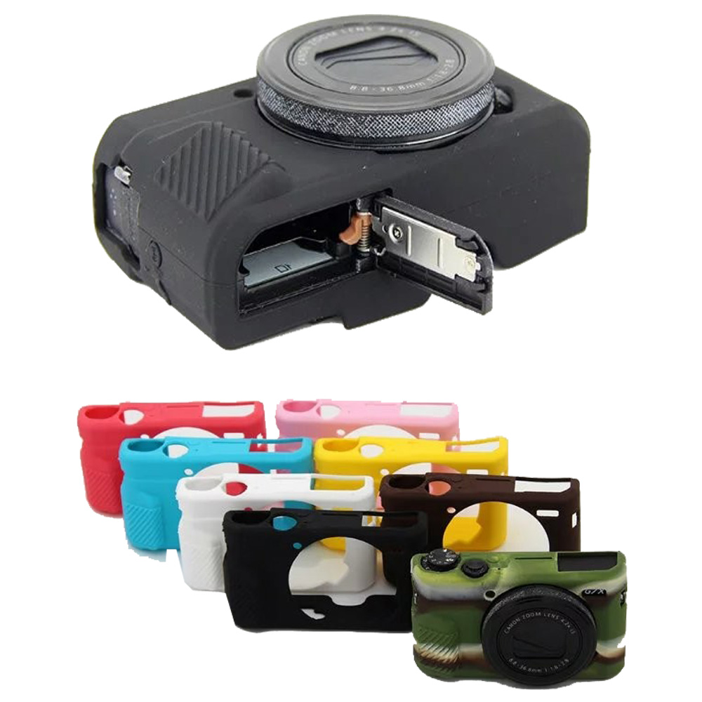 Убаво Камера за Видео Торба Силикони Случај За Canon G7XII G7X марко 2 G7X II Гума Камера случај Заштитна Тело Покрива