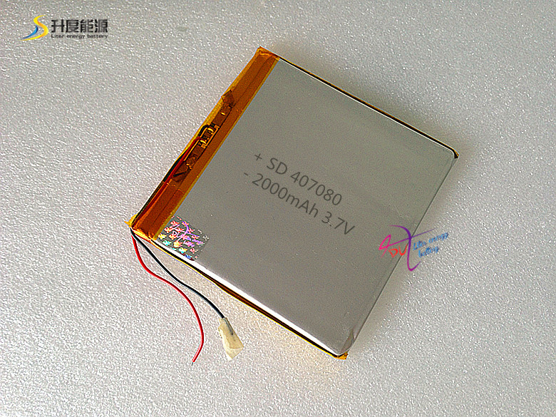 3.7 V 2000 mAh Литиум Полимер Батерија LiPo За GPS Таблет КОМПЈУТЕР 407080