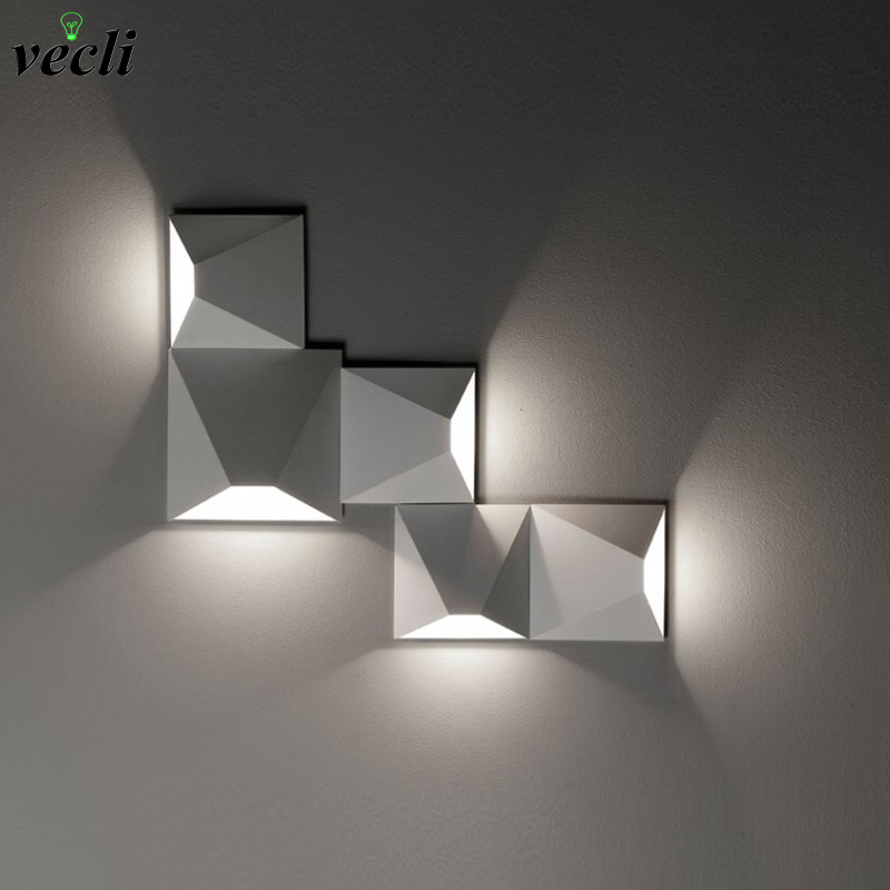 Нови Посмодерна едноставни креативни ѕид светлината led спалната соба ноќни декорација Нордиските дизајнер дневна соба