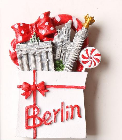 Берлин, Германија Карактеристики патување фрижидер налепници