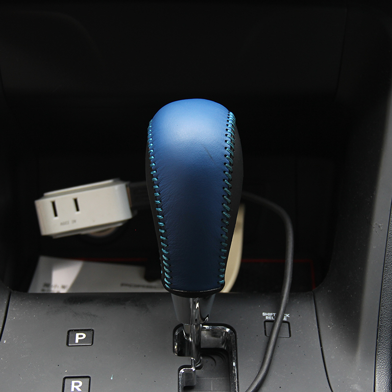 Вистинска Кожа опрема knob покритие За Hyundai IX35 ВО автомобил покритие на опрема shift knob