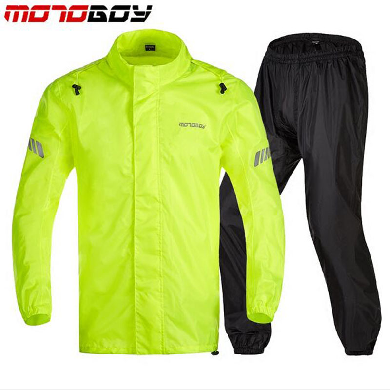 MOTOBOY Унисекс мотоцикл мантил Мотоцикл Водоотпорен јакни панталони велосипед Дожд носат Мотокрос одговараат на ветер: