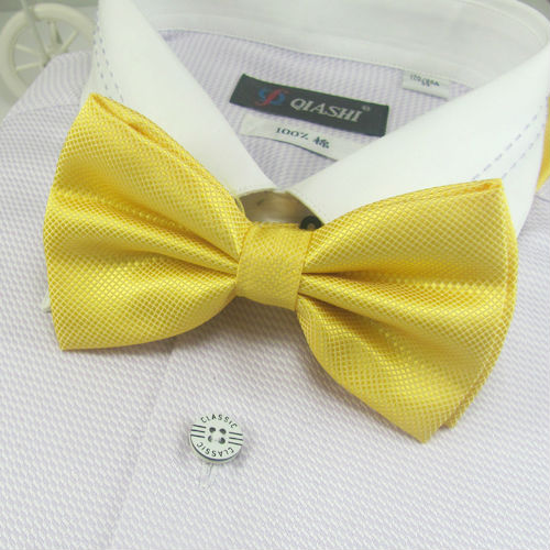 бесплатен превозот на мажите солидна bowtie лакови жолта врзување јазли на вратот се врзува вратоврска пеперутки neckwear