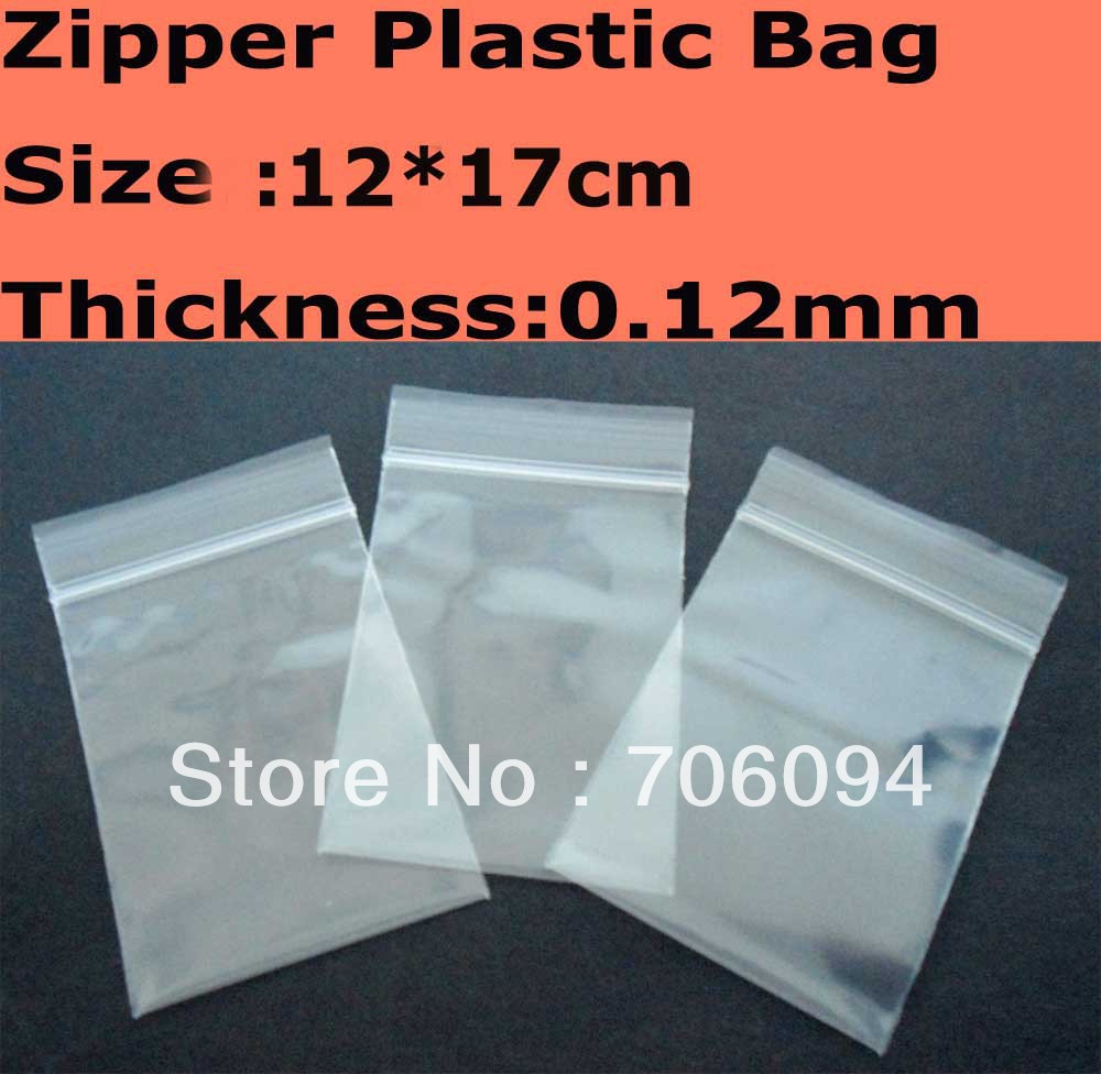 Големина:12*17cm,Дебелина:0.12 мм,600pcs/многу,Транспарентни Патент Пластична кеса,Патент Заклучување пластична кеса,Пакување