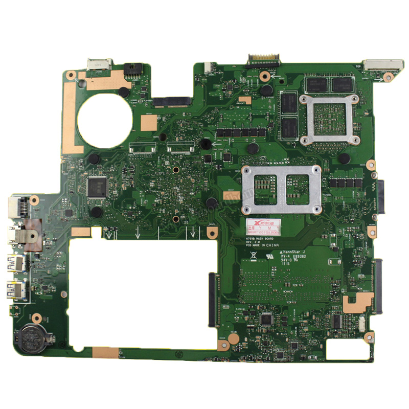 За ASUS N76VJ N76VB N76VZ N76VM N76V РЕВ:2.0 Лаптоп Плоча 2GB USB3.0 N14P-GE-OP-А2 GT740M целосно тестирани & работи