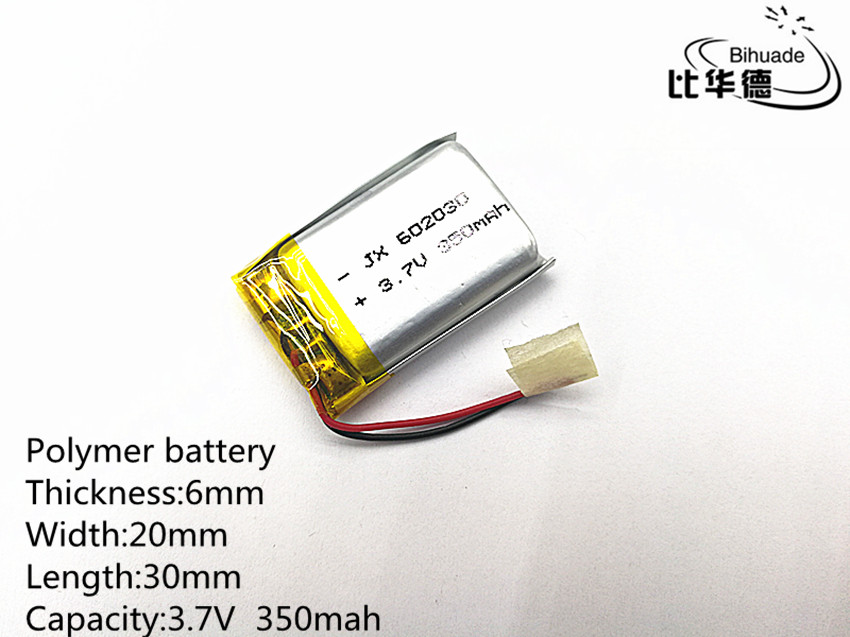 10pcs 3.7 V 350mAh 602030 Литиум Полимер Li-Po li ion Батерија на клетките За Mp3 MP4 MP5 GPS PSP мобилни bluetooth