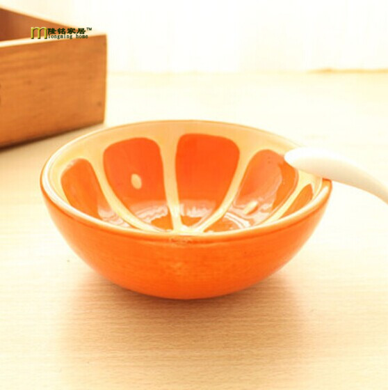 1PC Longming Дома underglazed рака-насликани супа од керамички сад овошје Дизајни Варен Ориз слатка Јапонски сад 5 инчен