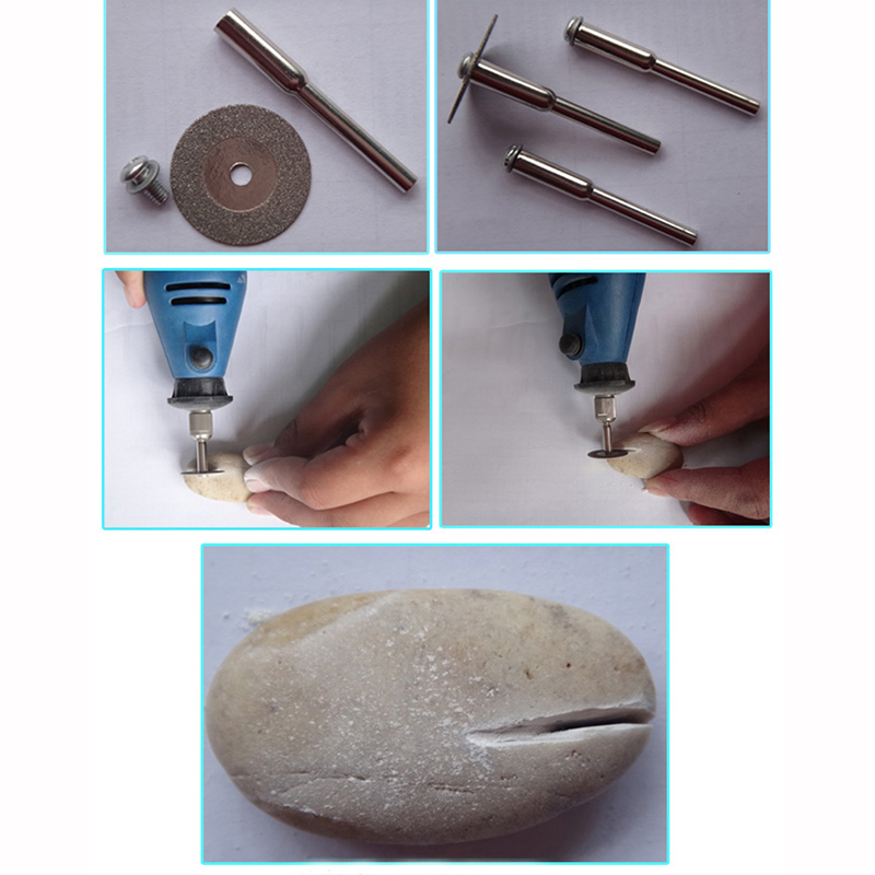 30мм 5pcs мини сечење диск за dremel додатоци дијамант мелење тркала вртливи алатка кружни виде ножот абразивни дијамантски