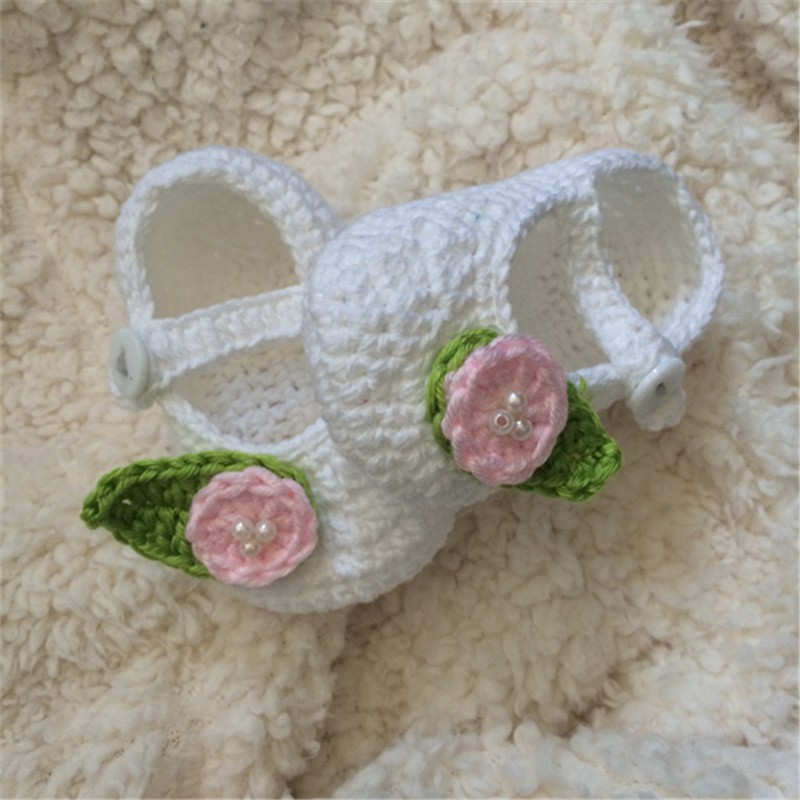 QYFLYXUE - Капчиња Бебе чевли Лето бебе новородено бебе чевли Зелена и бела поврзана капчиња фото проп