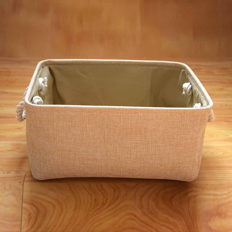 Количка за памук, Лен поставата водоотпорен складирање кошница дребулии складирање кошница преносни закуски Списание Облека складирање boxs