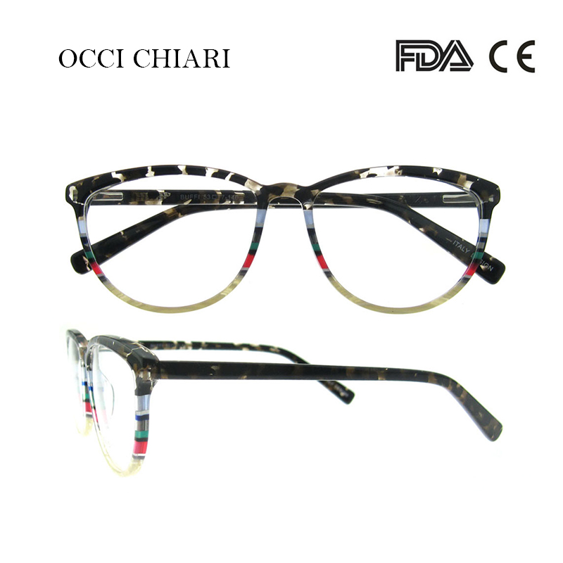 OCCI CHIARI-Италија дизајн Очила Рамка рачно изработени Eyewear Рамка Очила Oculos Lunettes Gafas Деми Боја Подарок W-КОРСО