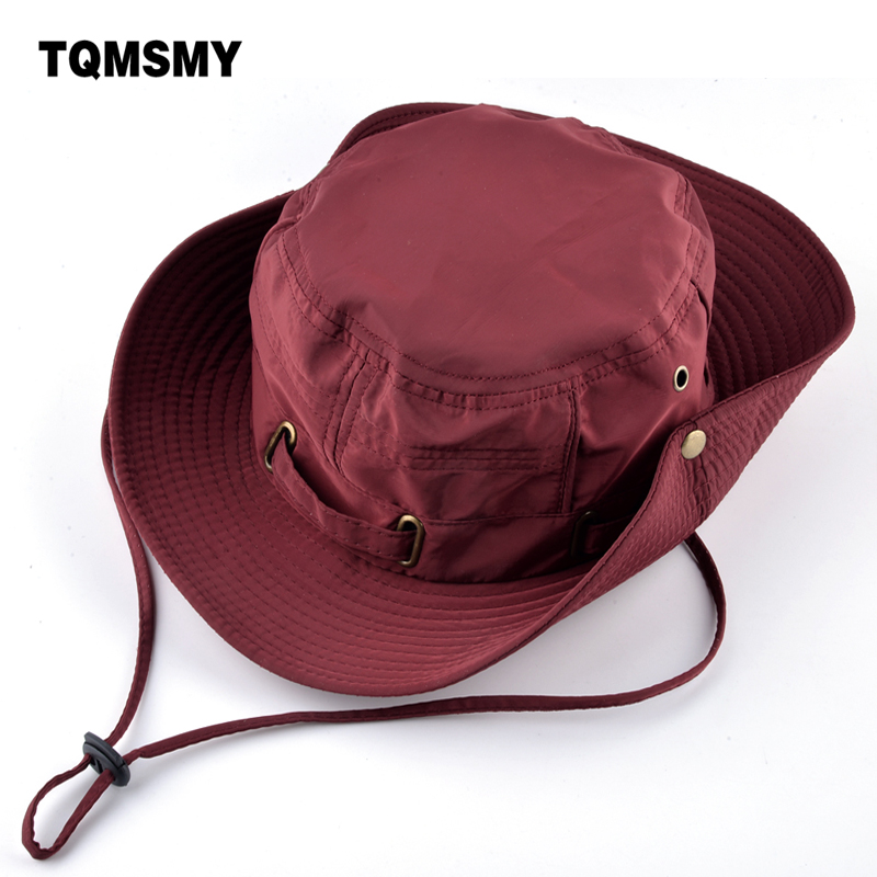 TQMSMY прилагодливи капи за женска Плажа капи Брзо сушење мажите Кофа Шапка Унисекс Лето Панама коска девојки Анти-УВ Fishings капа