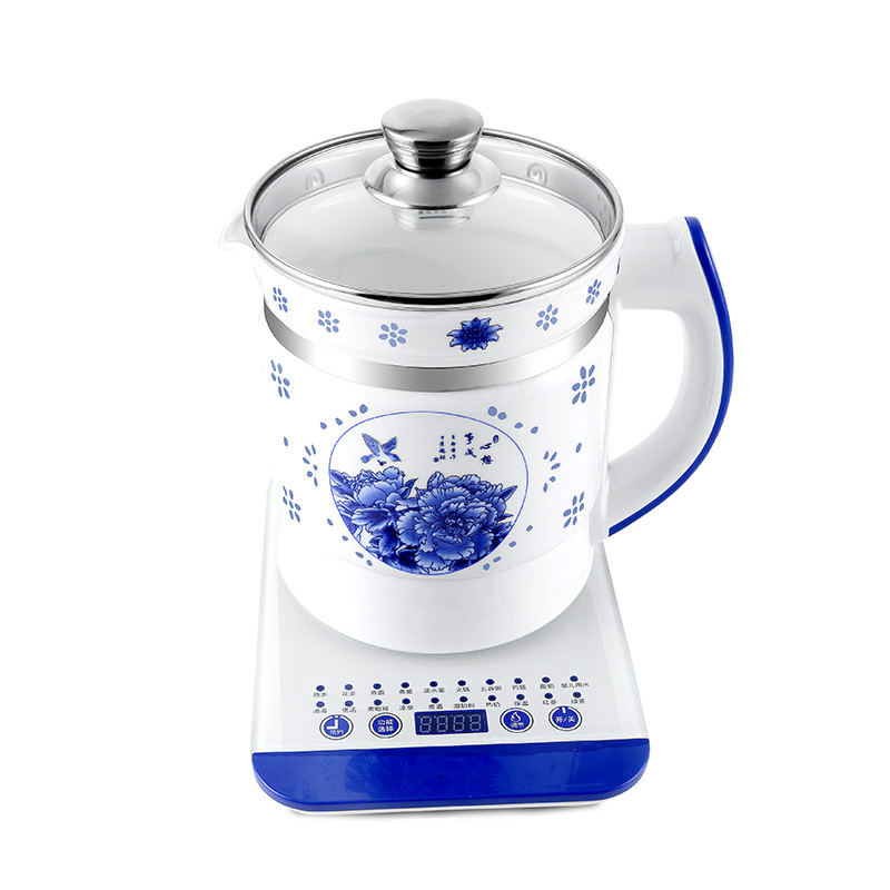 Електричен котел Целосна автоматска мулти-функционална електрична керамички врела чај тенџере, црна камелија teapot