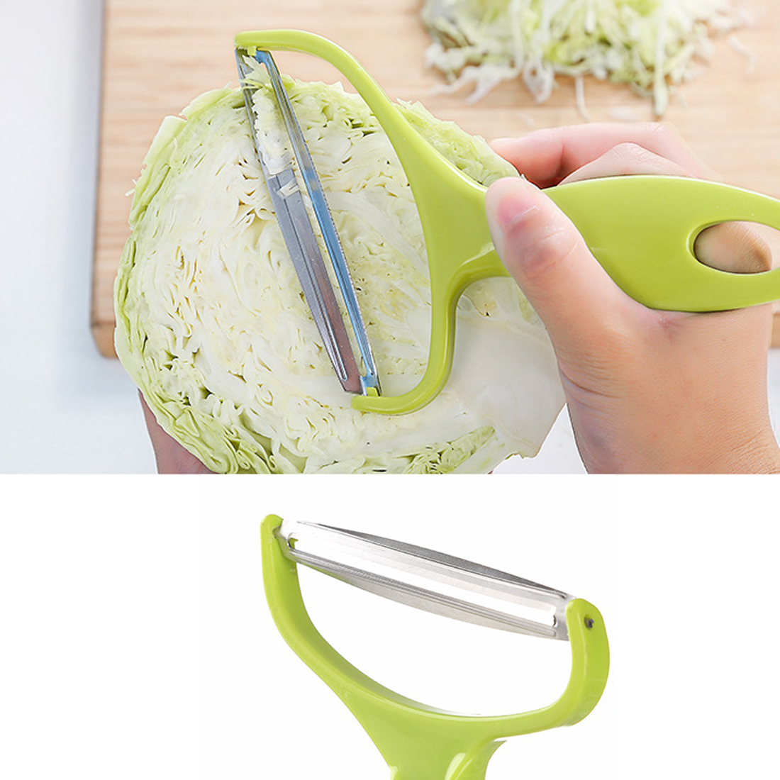 Нова продажба Нерѓосувачки Челик Зеленчук нож за лупење Компир Зелка Grater Slicer Машина Зелка нож за лупење салата